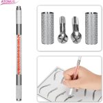 ⁦oputyak Eyebrow Pencil Microblading Pen Multifunction Manual Pigment Double Head Entrance Design Stylish Drawing Beauty Supplies⁩ - الصورة ⁦3⁩