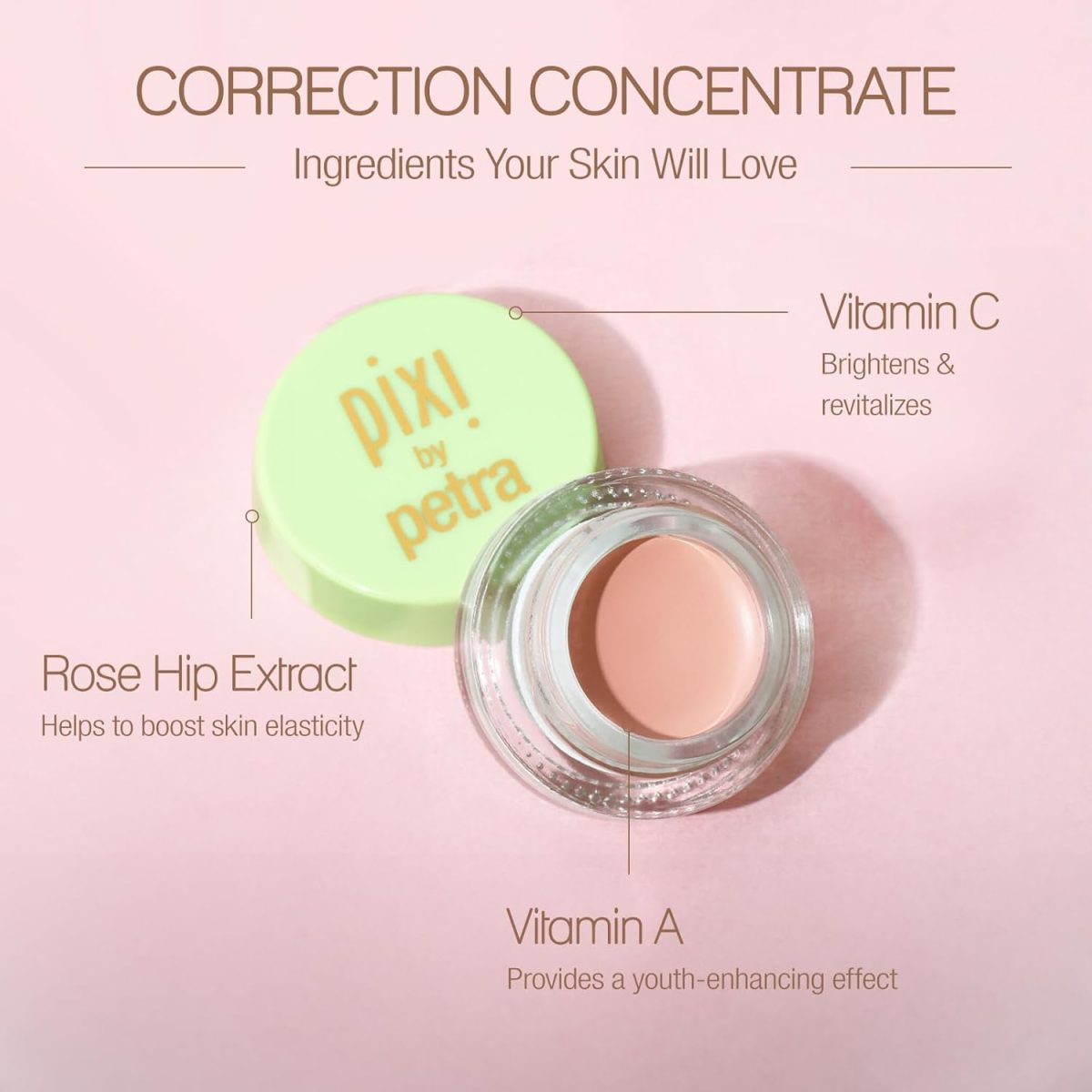 ⁦Pixi Beauty Correction Concentrate Concealer 6 g, Brightening Peach⁩ - الصورة ⁦3⁩