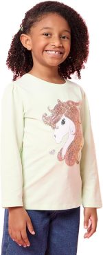 REDTAG Girls Pony Embellished T-Shirt