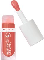 Bourjois Healthy Mix Clean S.O.S Lip Oil, 05 Coeur Cacao, Hydration Recover & Extra Shine, Nourishing Fruit Oils and Vegan Collagen, Hydrating, 94% Natural Origin Ingredients, 4.5ml (0.15oz)