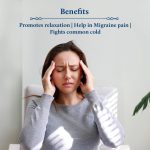 ⁦Blue Nectar Vishranti Migraine and Headache Relief Oil Roll on and Meditation Oil with Cinnamon, Clove, Ginger, Mint Essential Oils and 9 Ayurvedic Herbs, 100% Natural - 9 ml⁩ - الصورة ⁦3⁩