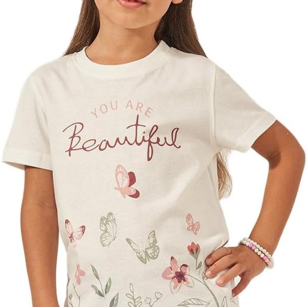Styli Girls Graphic Print Short Sleeve T-Shirt