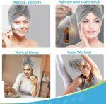 ⁦Nnewvante Microfiber Hair Towel for Curly Hair Turbans for Wet Hair Drying Towels Fast Dry Hair Towel Wrap for Women 26 Inch10 Inch⁩ - الصورة ⁦6⁩