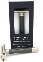 ⁦Parker safety razor Variant Adjustable Black + 5 Razor Blades⁩ - الصورة ⁦2⁩