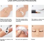 ⁦LASHVIEW Eyelash Extension Kit,Professional Eyelash Mannequin Head Kit with 4pc Removable Eyelids, Lash Kit for Eyelash Extensions Beginners,Training Makeup and Eyelash Graft⁩ - الصورة ⁦8⁩