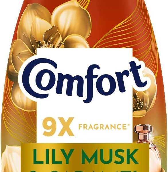 Comfort Concentrate Fabric Softener, Lily Musk & Caramel, 9x fragrance*, 1.4 L