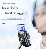 ⁦Azonee Motorcycle Phone Holder, Bicycle Phone Holder, Outdoor Riding Motorcycle Bicycle Mobile Phone Navigation Mount, Compatible with iPhone Samsung Google and All 4.5''-7.1'' Phones⁩ - الصورة ⁦4⁩