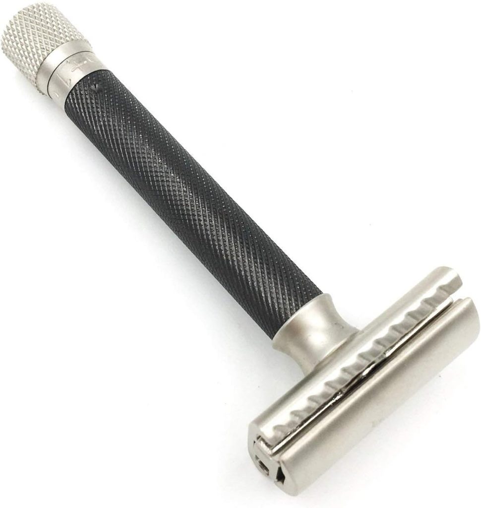 Parker safety razor Variant Adjustable Black + 5 Razor Blades