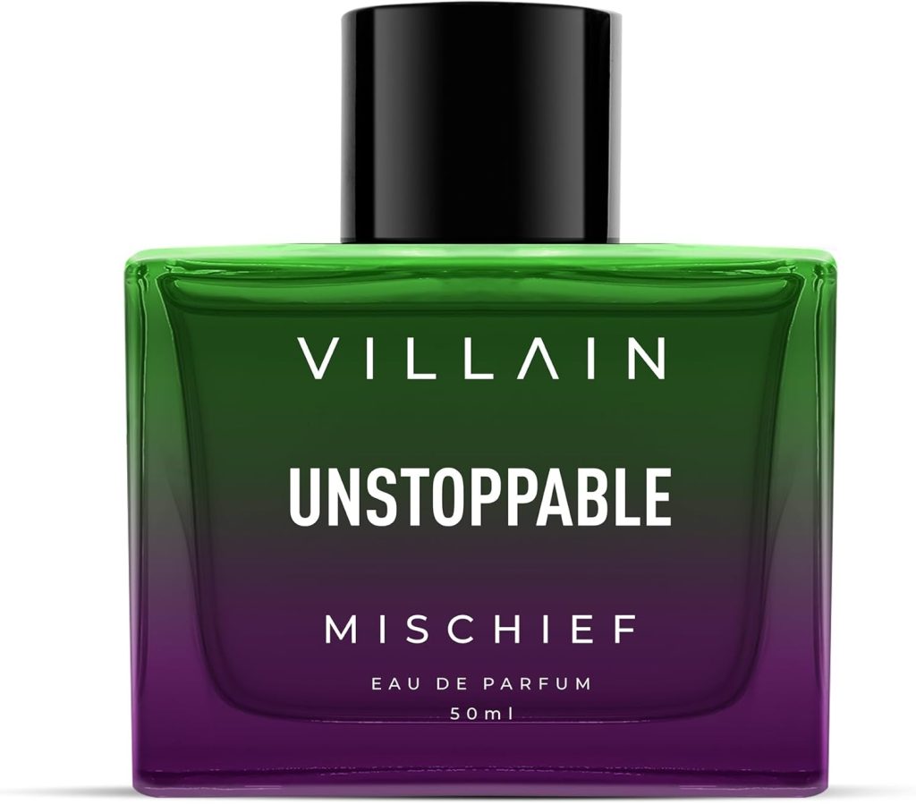 VILLAIN Unstoppable Mischief Premium Long Lasting Fragrance Eau de Perfum for Men, 50ml