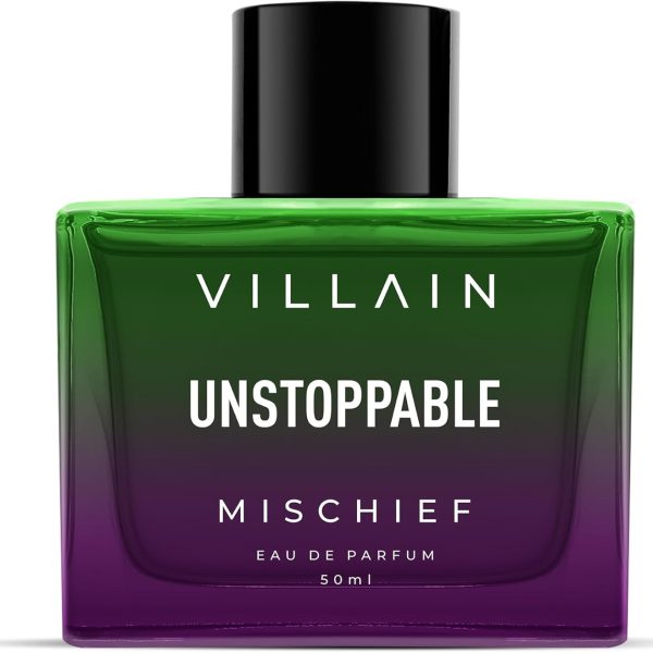 VILLAIN Unstoppable Mischief Premium Long Lasting Fragrance Eau de Perfum for Men, 50ml