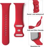 ⁦Distore Bands Compatible with Apple Watch 38mm 40mm 41mm 42mm 44mm 45mm 49mm, Soft Silicone Replacement Sport Accessory Strap Wristband for iWatch Series Ultra/Ultra 2 9/8/7/6/5/4/3/2/1 SE Women Men⁩ - الصورة ⁦3⁩