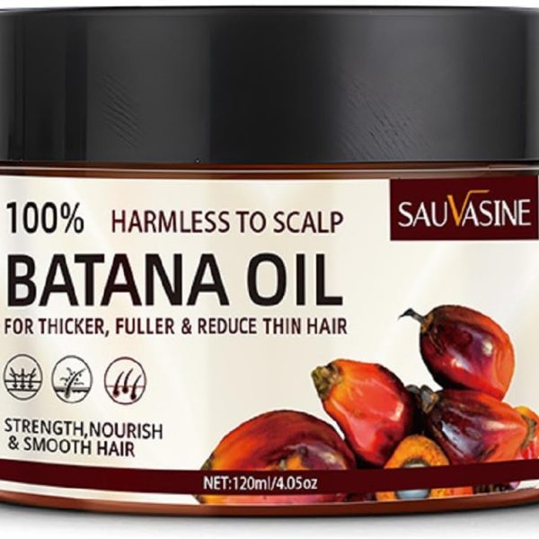 Organic Batana Oil for Hair Growth & Repair - Pure, Unrefined, Natural Hair Treatment Oil from Honduras - Nourishes & Strengthens Hair for Men & Women (120ML)