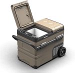 QBNZAXC Mini fridge 55L Portable Refrigerator Double Door Fridge Cooler Freezer Compressor Fast Refrigeration