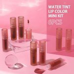 ⁦KIMUSE Lip Stain Set, 6 Colors Water Gel Lip Tint Lipstick, Highly Pigmented Long Lasting Moisturizing Lightweight Lipstain Makeup, Matte Finish⁩ - الصورة ⁦8⁩