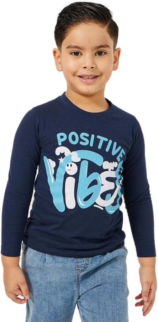 Styli Boys Graphic Print Round Neck T-Shirt