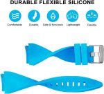 ⁦XMUXI 3 Pack 22mm Watch Strap Compatible with Huawei Watch GT 5 46mm/GT4 Pro/GT 3 Pro/Huawei Watch 4 Pro,Amazfit GTR Soft Silicone Quick Release Replacement Sport Bands⁩ - الصورة ⁦2⁩