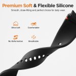 ⁦Silicone Strap Compatible With Samsung Galaxy Watch 7/6/5/4/FE 40mm 44mm, Quick Release No Gap Watch Band for Galaxy Watch 6 Classic/4 Classic 43mm 47mm 42mm 46mm Sport Wristbands⁩ - الصورة ⁦3⁩
