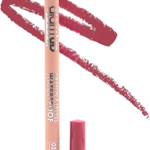 Glam'Up Paris - Retractable Lipstick - Integrated Sharpener - Waterproof - No Transfer - Matte Finish - Smudge Free - Long Hold - No. 02 Chunky