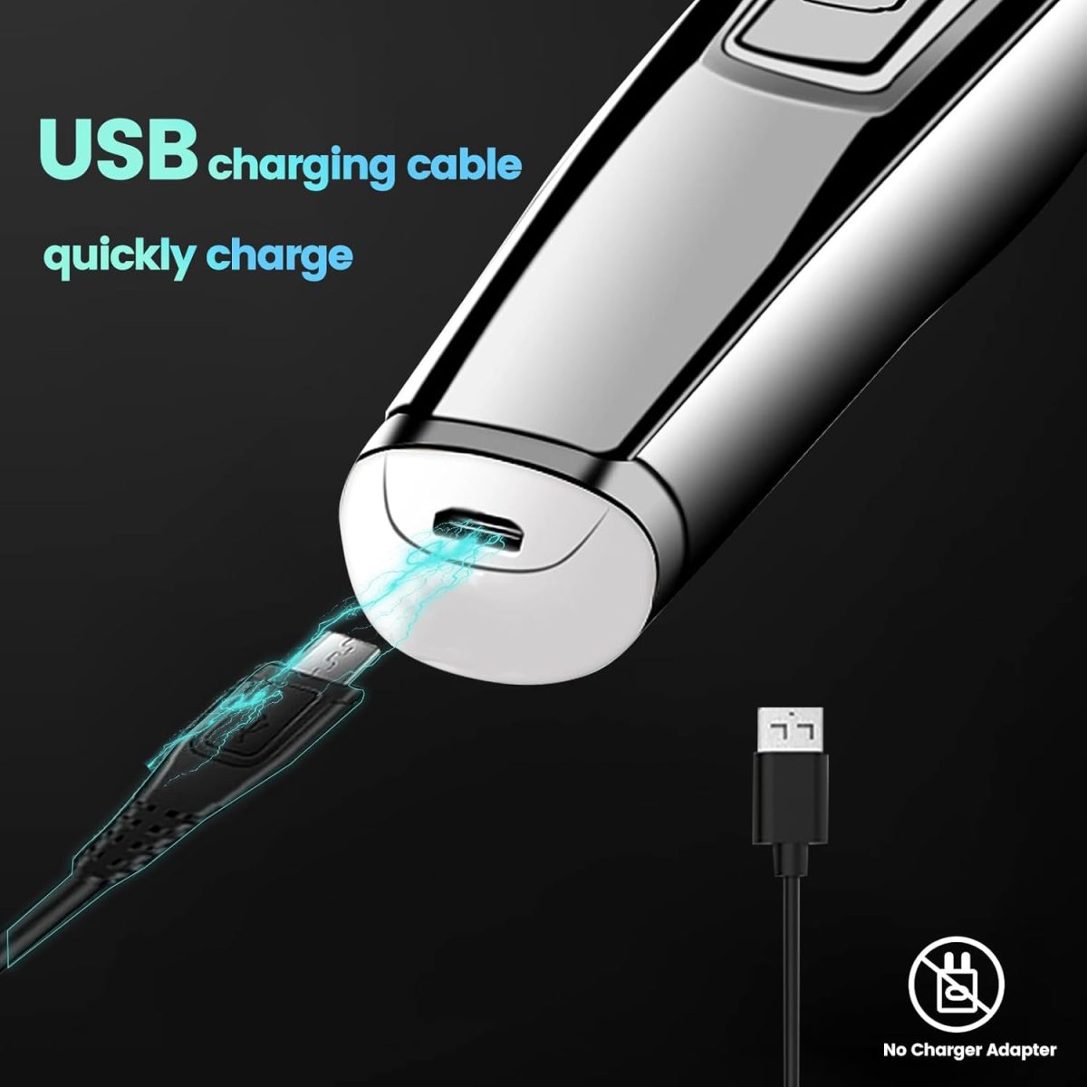 ⁦KEMEI Trimmer Cordless Hair Clipper for Men Professional Electric Beard Trimmers Barber Hair Cuttings Kit, Zero Gapped T Blade Detailers Trimmers for Men, KM-5027⁩ - الصورة ⁦4⁩
