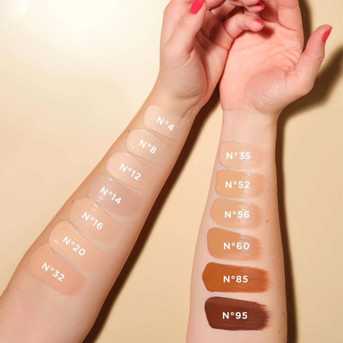 ⁦ARTDECO Perfect Teint Foundation - Natural N°35 - Lightweight Liquid Formula - Medium to Full Coverage - Without Mask-Like Effect - Conceals Imperfections - Vegan Makeup - Hyaluron - 0.67 Fl Oz⁩ - الصورة ⁦4⁩