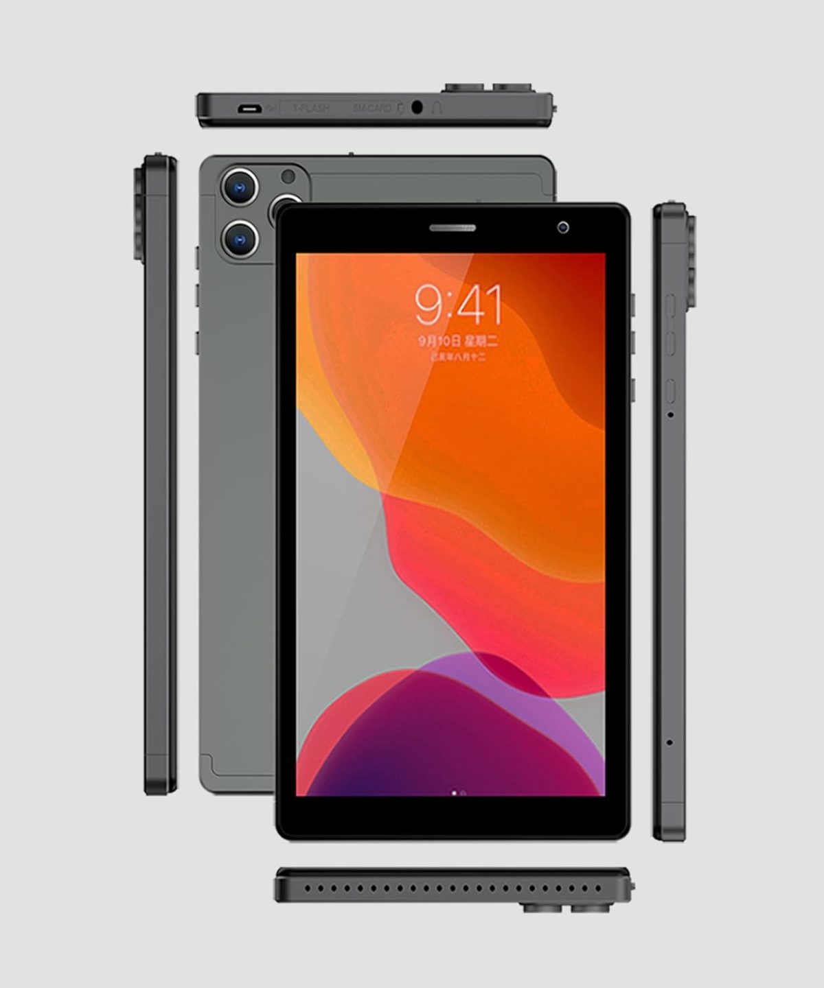 ⁦C Idea 7"Inch Smart Tablet CM513 Pro - 5G Android Tab With 128GB Rom+4GB Ram,Quad-Core,Wifi - 5G/LTE Kids Tablet Pc With Smart Cover (Silver)⁩ - الصورة ⁦5⁩