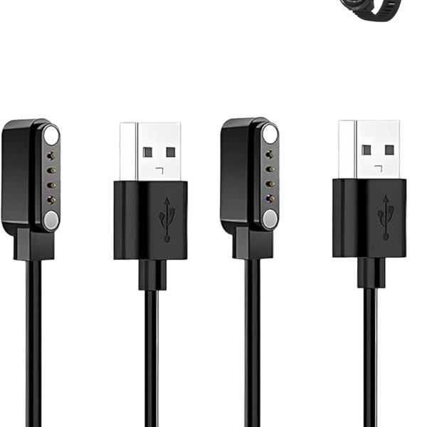 (2 Pack) Charging Cable for Polar Grit X2 Smart Watch, yystao Stable Magnetic USB Charger Cord compatible with Polar Grit X2