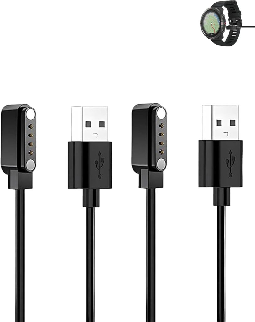 (2 Pack) Charging Cable for Polar Grit X2 Smart Watch, yystao Stable Magnetic USB Charger Cord compatible with Polar Grit X2