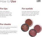 ⁦Lip Tint & Cheek Tint Multipot Combo (Rose Pink & Ruby PinkS) with Richness of Jojoba Oil and Vitamin E for Lips, Eyelids and Cheeks(Ruby Pik & Caramel Brown)⁩ - الصورة ⁦3⁩