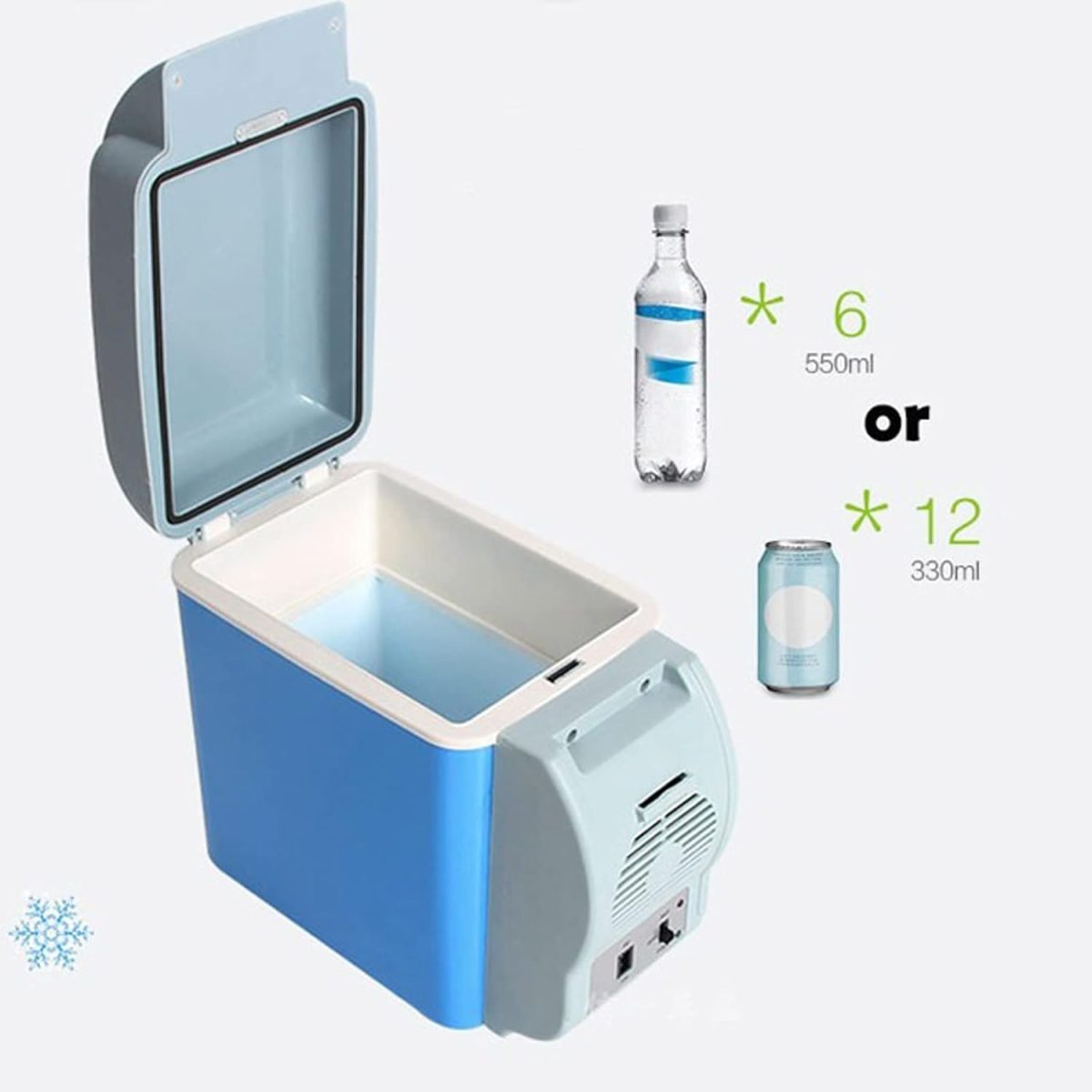 ⁦QBNZAXC Mini fridge Mini Car Fridge Portable Auto Refrigerator Multi-Function Cooler Freezer Warmer for Travel Home Camping⁩ - الصورة ⁦7⁩