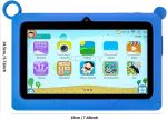 ⁦7 inch Kids Tablet, Quad Core Android 12 2GB 32GB, Parental Control, Eye Protection, Shockproof Case, Dual Camera, WiFi, Bluetooth, Learning Tablet for Kids - K2 (Pink)⁩ - الصورة ⁦2⁩