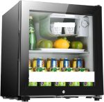⁦XXCFVFG Small refrigerator Mini Single Door Refrigerator Super Capacity Ice Bar Refrigeration Micro Freezing Office Hotel Household Exquisite⁩ - الصورة ⁦2⁩