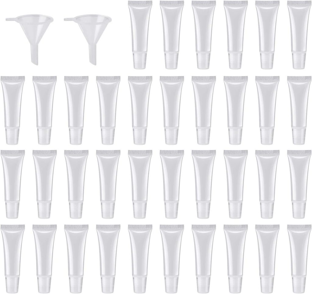 HRLORKC 40Pcs 10ml Empty Tubes Lip empty lip gloss containers for Lip Gloss Balm Cosmetic