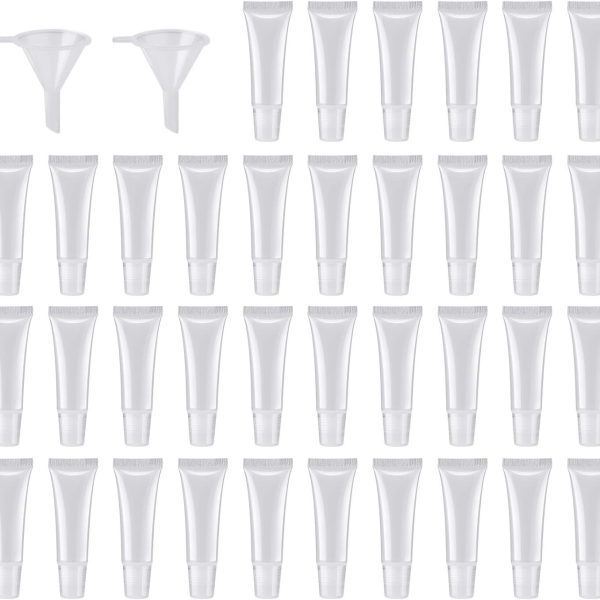 HRLORKC 40Pcs 10ml Empty Tubes Lip empty lip gloss containers for Lip Gloss Balm Cosmetic