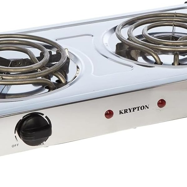Krypton Stainless Steel Double Burner Hot Plate | Model No KNHP5310 with 2 Years Warranty