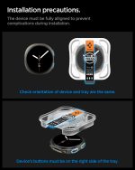 ⁦Spigen GLAStR EZ Fit [2 PACK] for Samsung Galaxy Watch 8 (44mm) Tempered Glass Screen Protector with Auto Align install kit - [2-Pack]⁩ - الصورة ⁦8⁩