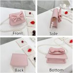 ⁦Trendy Crossbody Bag, Princess Style Shoulder Purse for Toddlers, Pearl Chain Handbag, Small Girls Fashion Accessory, Gift for Little Girls⁩ - الصورة ⁦4⁩