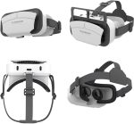 ⁦Azonee VR Headset Phone Within 4.7-7.2inch Display Screen Universal Virtual Reality Goggles Soft Comfortable Updated 3D Glasses Compatible for iPhone Android Wearable VR Set for Kids Adults⁩ - الصورة ⁦8⁩
