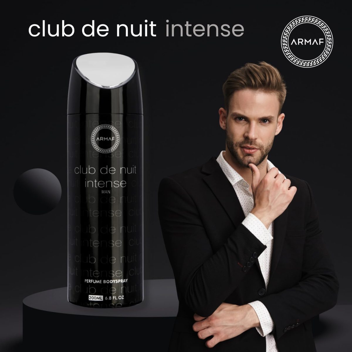 ⁦ARMAF Club De Nuit Intense Man Body Spray, 200ml⁩ - الصورة ⁦4⁩