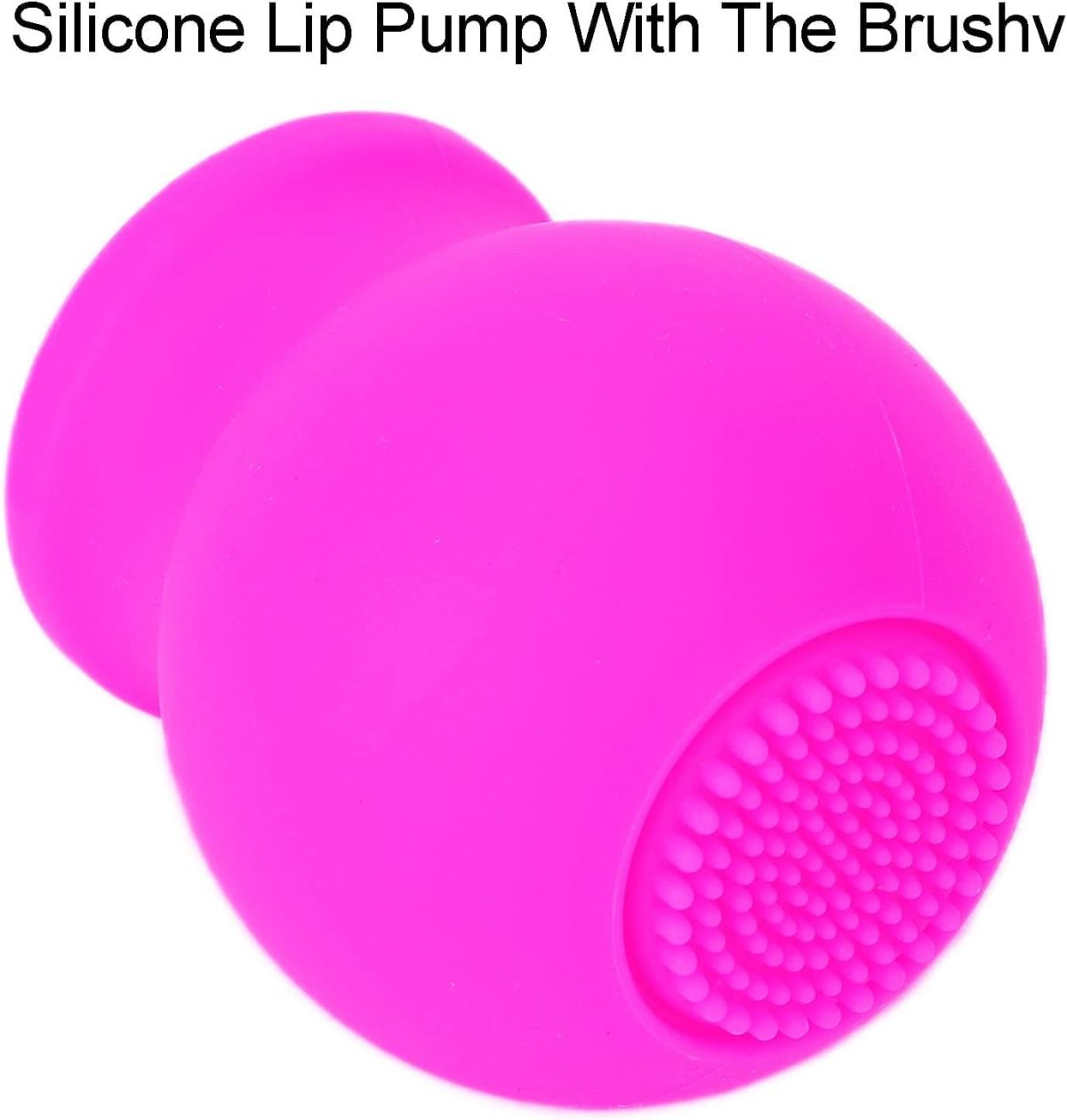 ⁦Excefore Soft Silicone Lip Plumper Device, Makeup Enhancement Device, Quickly Face Clean Massage Pump With Brush (Pink)⁩ - الصورة ⁦8⁩
