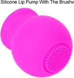 ⁦Excefore Soft Silicone Lip Plumper Device, Makeup Enhancement Device, Quickly Face Clean Massage Pump With Brush (Pink)⁩ - الصورة ⁦8⁩