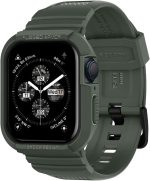 Spigen Rugged Armor PRO designed for Apple Watch Band with Case for Series 9/8/7 (45mm) and Series SE2/6/SE/5/4 (44mm) - Military Green