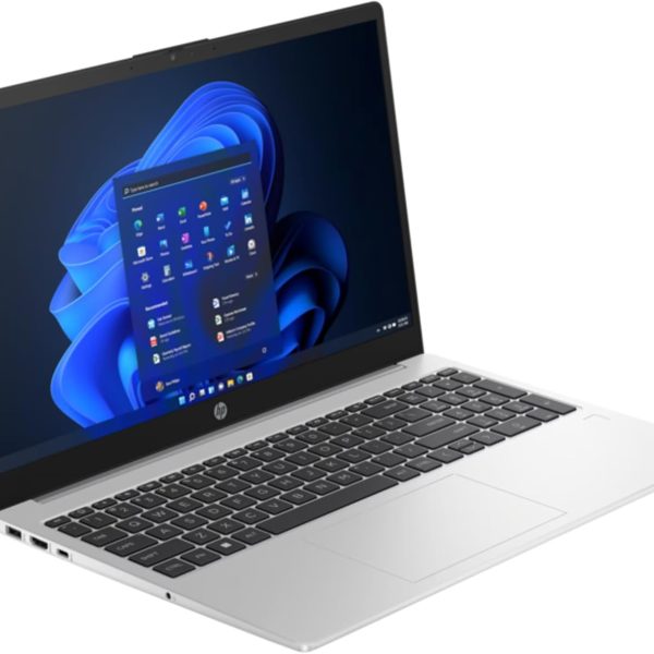 HP Laptop | 15.6 Inch FHD Display | Intel Core i7-1355U | 16 GB DDR4 RAM | 512 GB SSD | Intel Iris Xe | Windows 11 Pro | QWERTZ Keyboard | Natural Silver | Office 2024 | Wireless Mouse & NBP Bag