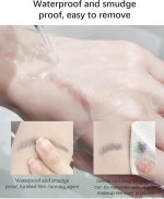 ⁦L&Wen Eyebrow Pen with Micro-Fork Tip, 2 Tip Microblade Eyebrow Pen, Waterproof Smudgeproof Long Lasting Brow Contouring Pencil, Create Natural Brows (Grey/Black)⁩ - الصورة ⁦6⁩