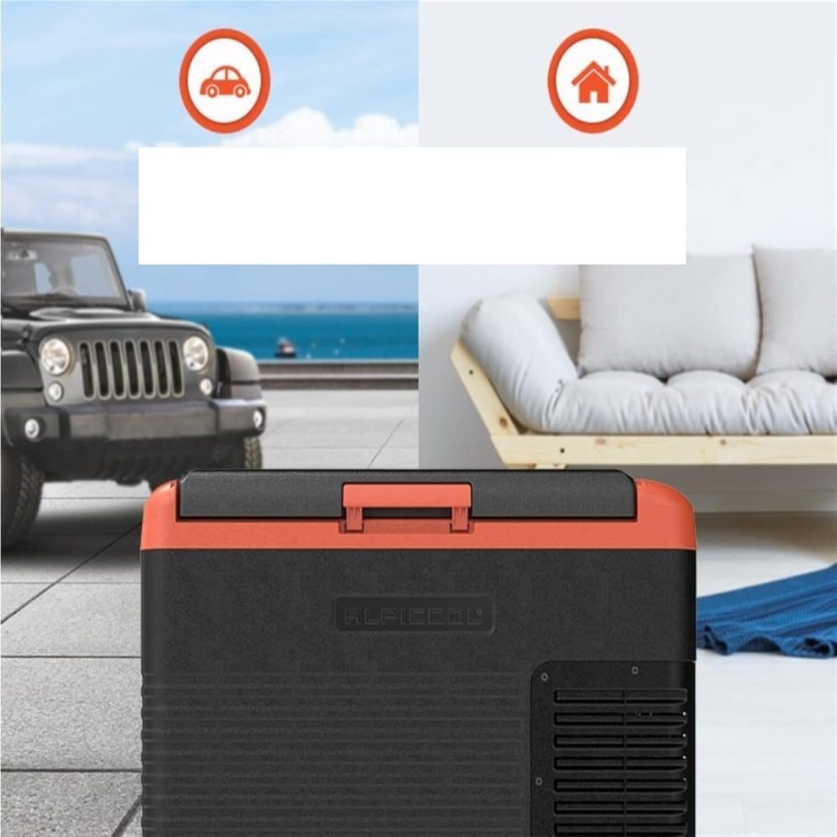 ⁦Avcbno Compact refrigerator Portable home refrigerator mini fridge Cold storage outdoor household compressor⁩ - الصورة ⁦3⁩