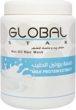 Global Star Milk Protein Hair Mask & Oil Bath 1 L - Deep Conditioning and Nourishing Treatment for Smooth, Shiny Hair