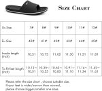 ⁦FUNKYMONKEY Mens Bathroom Shower Slippers Indoor Home Beach Non Slip Sandal⁩ - الصورة ⁦6⁩
