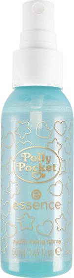 essence Polly Pocket Hydro Fixing Spray, No. 01, Transparent, Moisturising, Fixing, Radiant Fresh, Vegan, Oil-Free, Paraben-Free, No Microplastic Particles, Pack of 1 (50 ml)