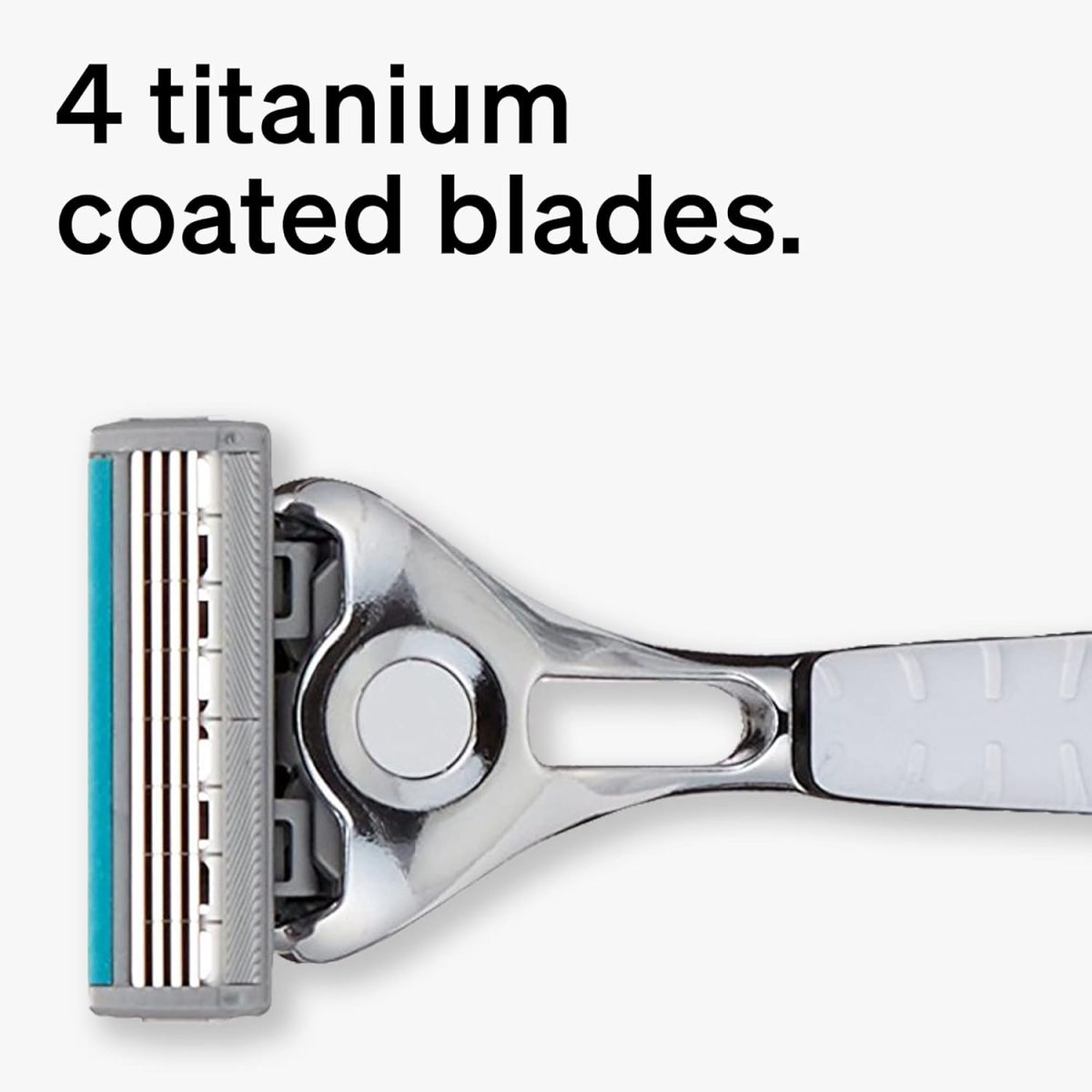 ⁦Schick Quattro Titanium Razor for Men Value Pack with 1 Razor and 3 Refills⁩ - الصورة ⁦3⁩