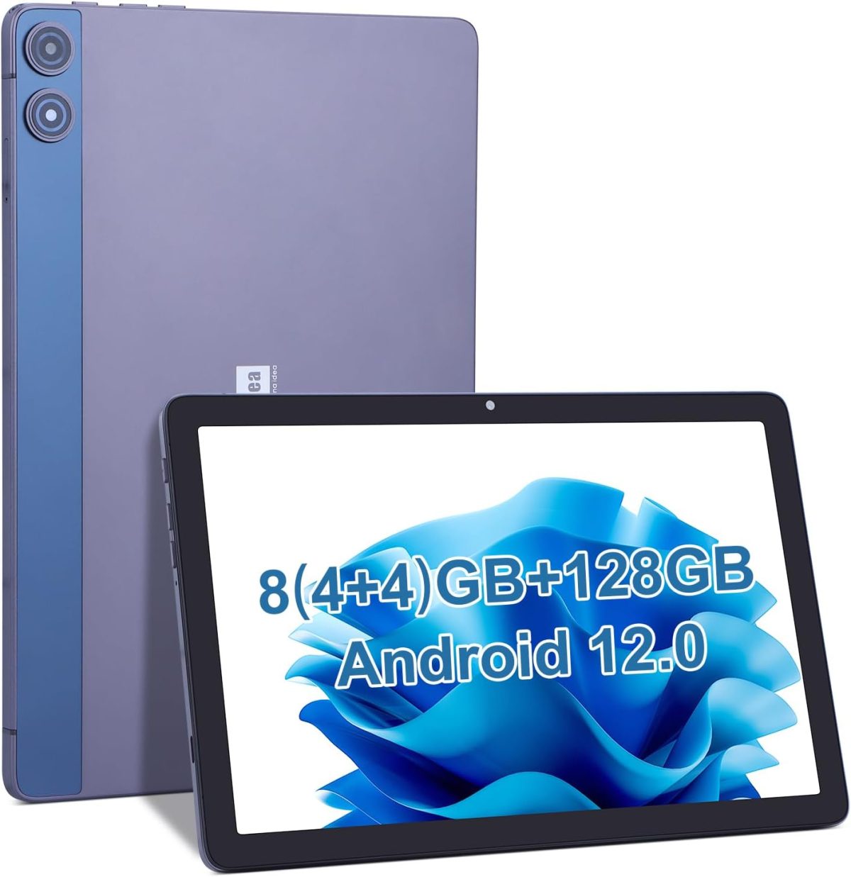 تابلت اندرويد 10.1 انش، ذاكرة RAM 8GB وروم 128GB، شاشة HD IPS لحماية العين، عمر بطارية طويل، كاميرا مزدوجة 5MP، 13MP، واي فاي للبالغين والمراهقين (رمادي)