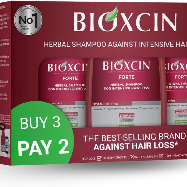 BIOXCIN FORTE HAIR LOSS SHAMPOO 3 PCS IN 1 BOX